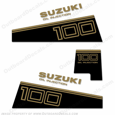 Suzuki 100hp DT100 Decal Kit INCR10Aug2021