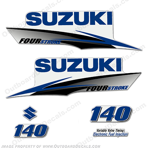 Suzuki 140hp 4-Stroke Decals (Dark Blue) 2010+ INCR10Aug2021