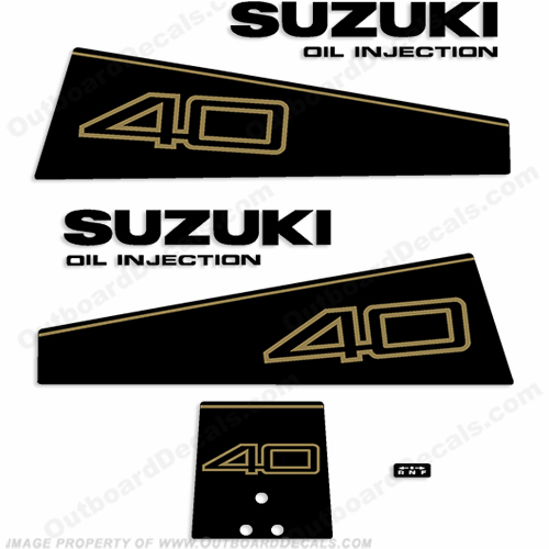 Suzuki 40hp (DT40) Decal Kit - 1987 INCR10Aug2021