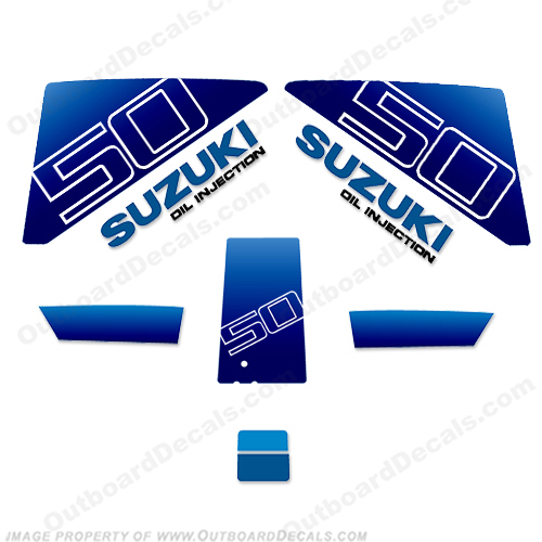 Suzuki 50hp Decal Kit 50, INCR10Aug2021