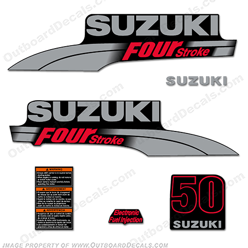 Suzuki 50hp DF50 Decal Kit 2003 - 2009 INCR10Aug2021