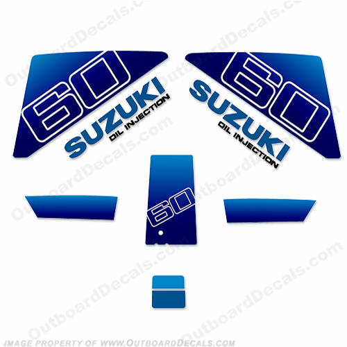 Suzuki 60hp Decal Kit INCR10Aug2021