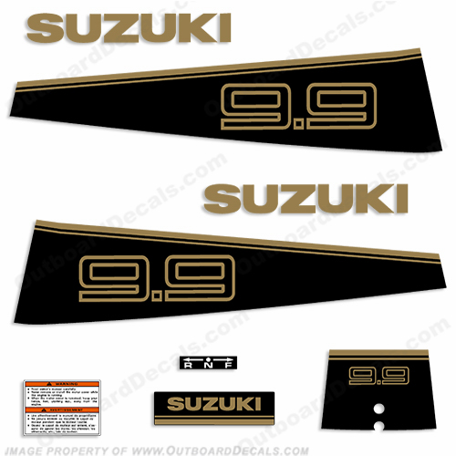 Suzuki 9.9hp Decal Kit - 1989 - 1992 INCR10Aug2021