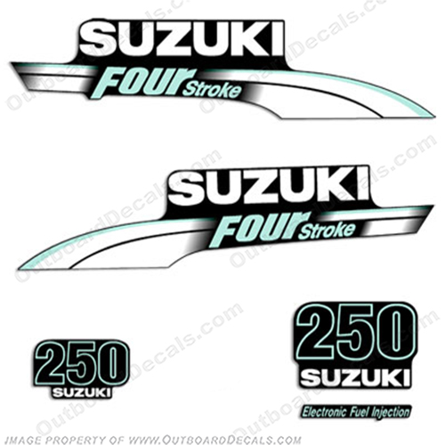 outboard decal aufkleber adesivo sticker set 2010 Suzuki 250 Four stroke