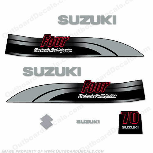 Suzuki 70hp DF70 Decal Kit - 1998-2002 INCR10Aug2021