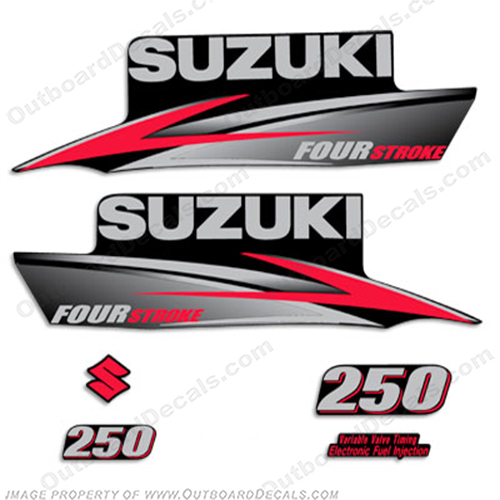 Suzuki 250hp DF250 Decal Kit - 2010+ INCR10Aug2021
