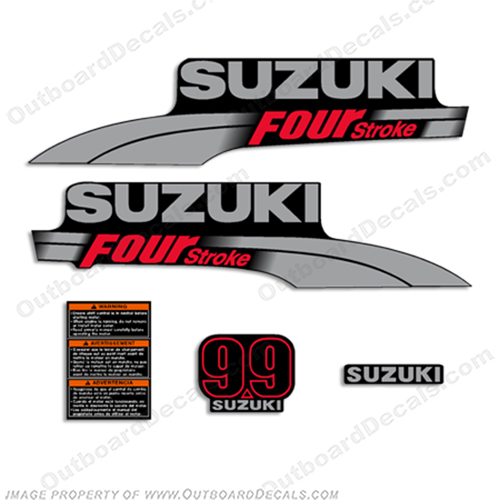 Suzuki 9.9hp DF9.9 Decal Kit 2003 - 2009 INCR10Aug2021