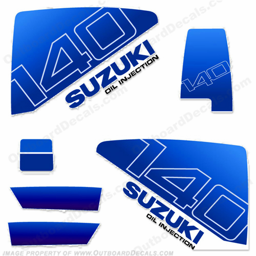 Suzuki 1985 140hp DT140 Decal Kit INCR10Aug2021