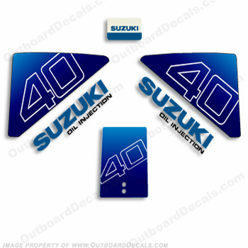 Suzuki 40hp Decal Kit INCR10Aug2021