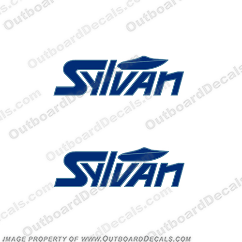 Sylvan Boats 90s Style Boat Logo Decal (Set of 2)  boat, logo, decal, boats, sylvan, sticker, decal, marking, 1990, 1991, 1992, 1993, 1994, 1995, 1996, 1997, 1998, 1999, INCR10Aug2021