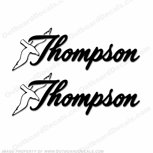 Thompson Boat Logo Decals (Set of 2) - Any Color! INCR10Aug2021