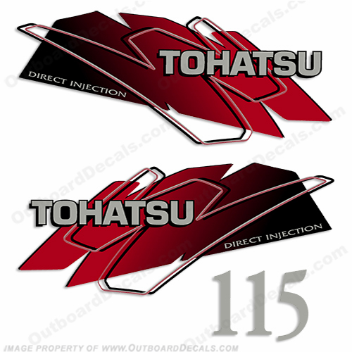 Tohatsu 115hp Decal Kit - Red INCR10Aug2021