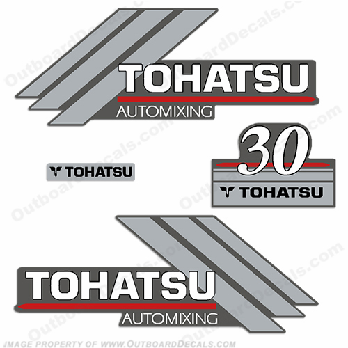 Tohatsu 30hp AutoMixing Decal Kit INCR10Aug2021