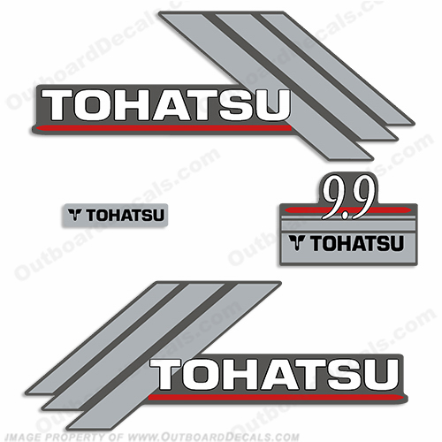 Tohatsu 9.9hp Decal Kit - 2000s INCR10Aug2021