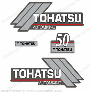 Tohatsu 50hp Automixing Decal Kit INCR10Aug2021