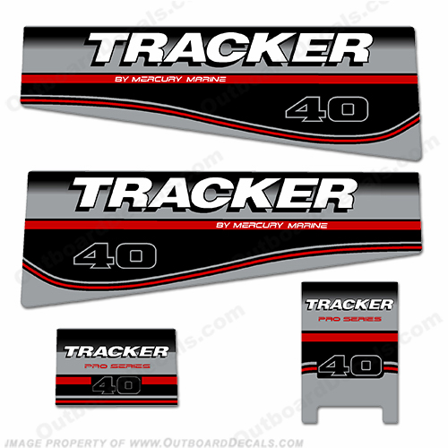 Tracker 40hp Engine Decal kit INCR10Aug2021
