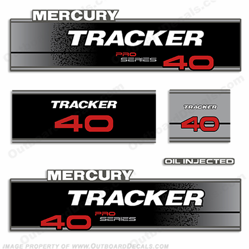 Tracker 40hp Pro Series Engine Decal kit INCR10Aug2021