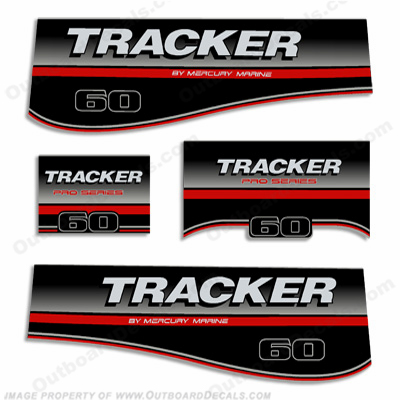 Tracker 60hp Pro Series Engine Decal kit - 2005 INCR10Aug2021