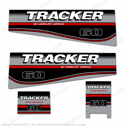 Tracker 60hp Engine Decal kit INCR10Aug2021