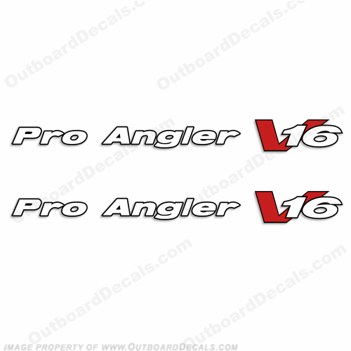 Pro Angler V16 Decals for Tracker Boats INCR10Aug2021