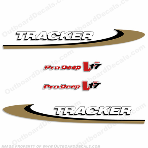 Bass Tracker Pro Deep V17 Decal Kit INCR10Aug2021