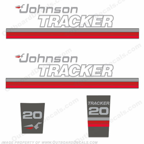 Johnson 1989 Tracker 20hp Decal Kit INCR10Aug2021
