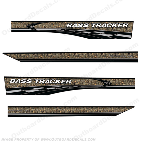 Bass Tracker PT185 Silver Anniversary Edition Decals Max 4 Camo pt 185, pt-185, max-4, max4, max, 4, max four, max-four, maxfour, INCR10Aug2021