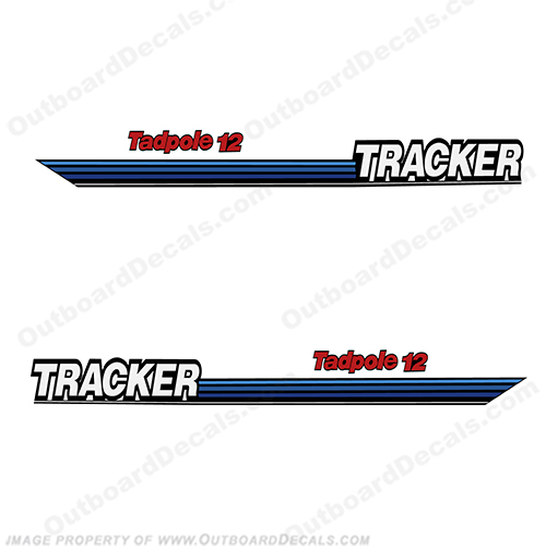 Bass Tracker Tadpole 12 Boat Decals tad pole, INCR10Aug2021