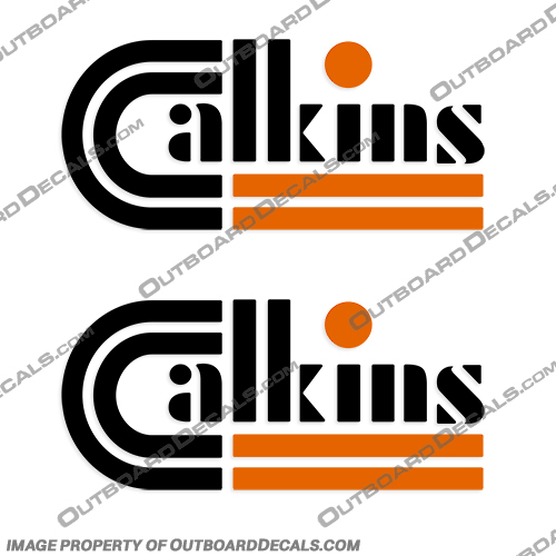 Calkins Logo Boat Trailer Decals (Set of 2)  calkins, boat, trailer, decals, stickers, logo, set, of, 2, 