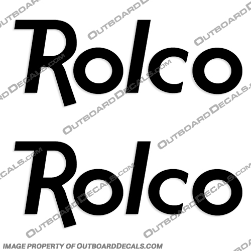 Rolco Boat Trailer Decals (Set of 2) - Any Color!  rolco, boat, trailer, decals, set, of, 2, two, any, color, style, 3, stickers, logos, 