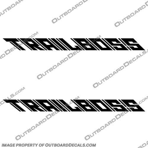 Trailboss Boat Trailer Decals - Any Color!   trail, boss, trailboss, boat, trailer, decals, sticker, outboard, engine, any, color, 1, 