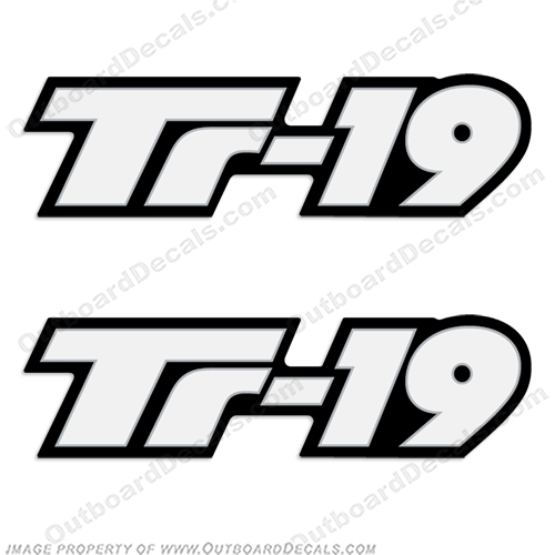 Triton TR-19 Boat Logo Decals (Set of 2)  TR, 19, earl, bentz, tr19, tr 19, tr-19, INCR10Aug2021