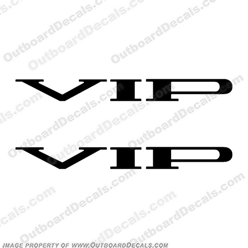 VIP Boat Logo Decals (Set of 2) - Any Color! vip, decal, for, bay, stealth, boats