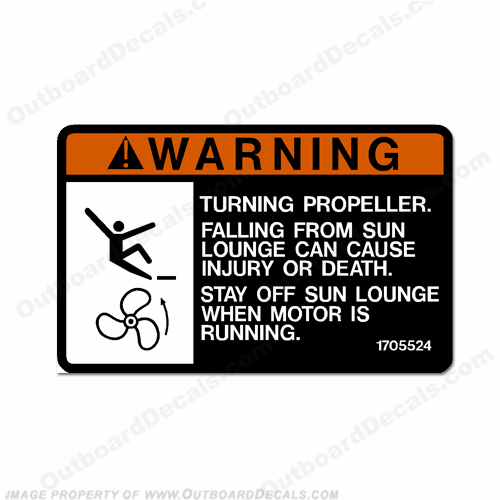 Warning Decal - Turning Propeller... INCR10Aug2021