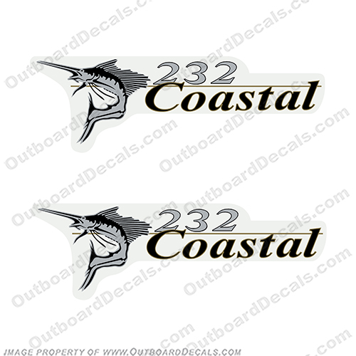 Wellcraft Coastal 232 Logo Boat Decals (Set of 2)  INCR10Aug2021