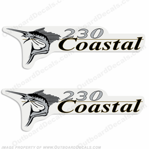 Wellcraft Coastal 230 Logo Boat Decals (Set of 2) INCR10Aug2021