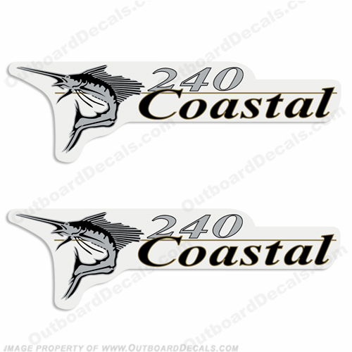 Wellcraft Coastal 240 Logo Boat Decals (Set of 2) INCR10Aug2021