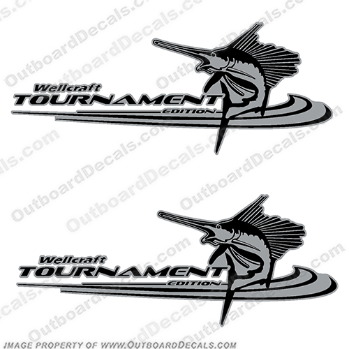 Wellcraft Tournament Edition Boat Decals (Set of 2)  INCR10Aug2021