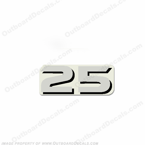 Yamaha "25" Decal - Rear INCR10Aug2021