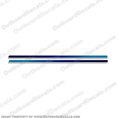 Yamaha HPDI Lower Unit Stripes - Blue/Silver INCR10Aug2021