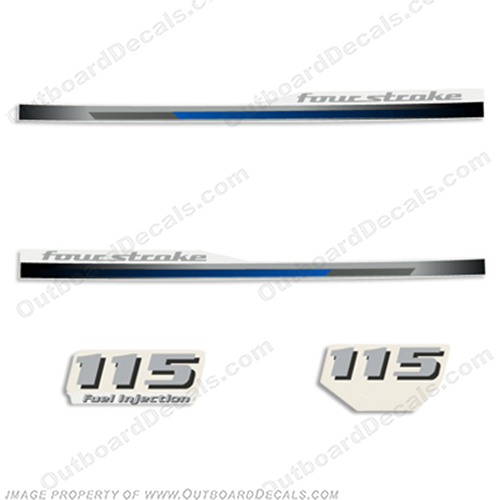 Yamaha 115hp Decals - 2013 Style (Partial Kit) 115, 13, INCR10Aug2021
