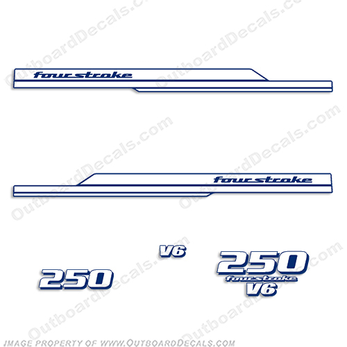 Yamaha 2010 Style 250hp Decals - Any Color (Partial Kit) 250, 10, INCR10Aug2021