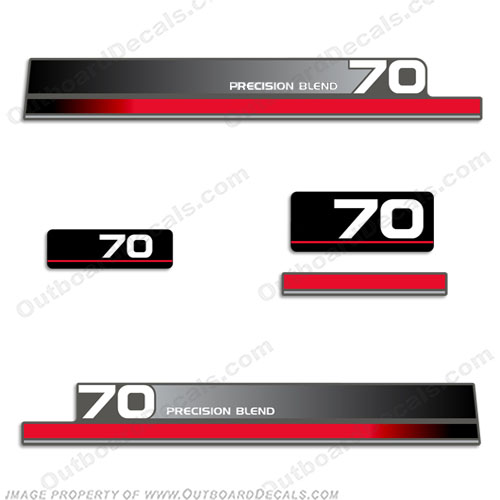 Yamaha 70hp Decal Kit - 1990s (Partial Kit) 70, 70 hp, 90, INCR10Aug2021