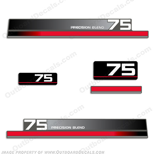 Yamaha 75hp Decal Kit - 1990s (Partial Kit) INCR10Aug2021