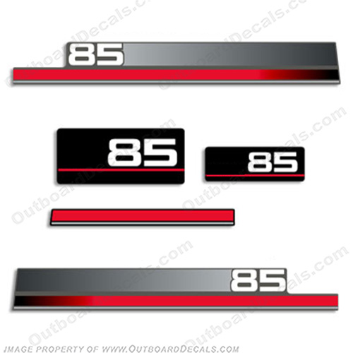 Yamaha 85hp Older Style Decals (Partial Kit) 85, 85 hp, INCR10Aug2021