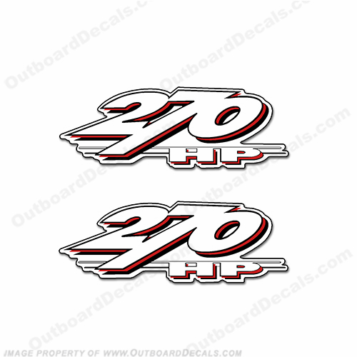 Yamaha LS2000 270hp Decals (Set of 2) - Red INCR10Aug2021