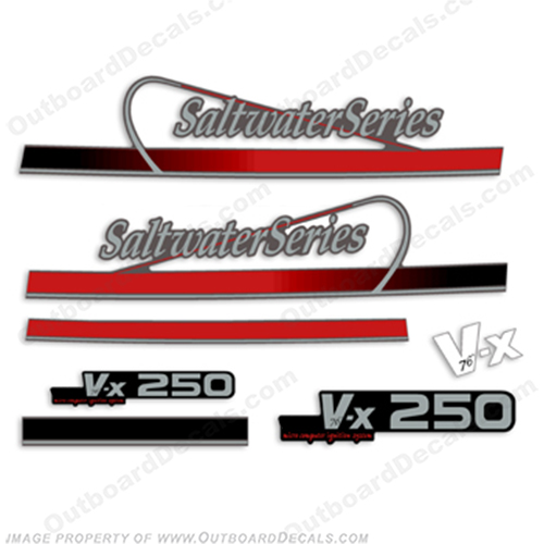 Yamaha 250hp (VX250) Saltwater Series Decals INCR10Aug2021