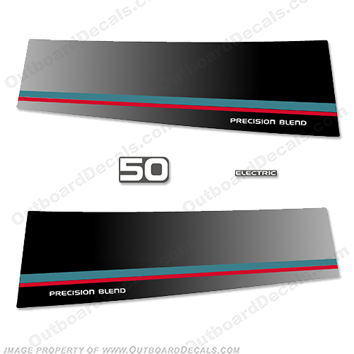 Yamaha 1984-1985 50HP Decals (Partial Kit) 84, 85, 50, INCR10Aug2021